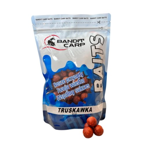 Przejdź do produktu BANDIT CARP kulki zanętowe Truskawka 16mm, 1kg