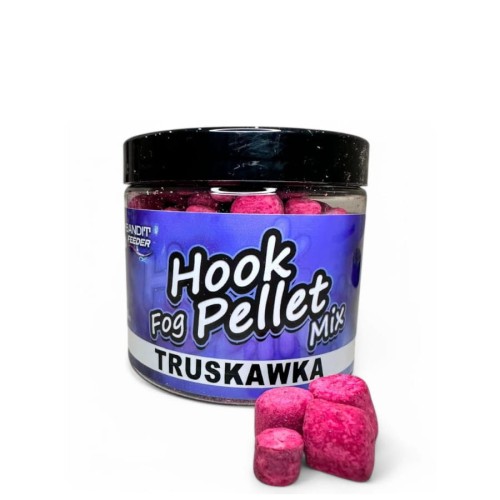 Przejdź do produktu BANDIT CARP pellet haczykowy smużący Truskawka 8/10mm, 200 ml