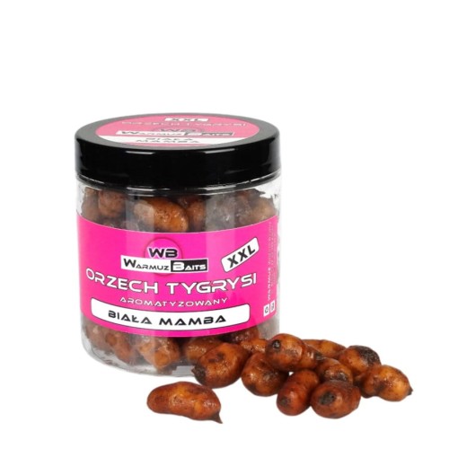 Przejdź do produktu WARMUZ BAITS orzechy tygrysie XXL Biała Mamba, 250 ml