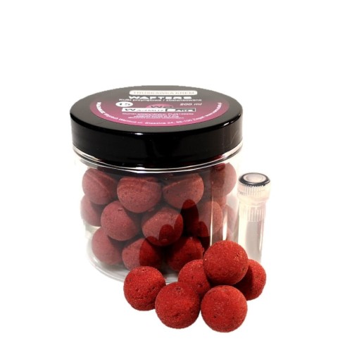 Przejdź do produktu WARMUZ BAITS kulki Wafters Truskawka Krem 15mm, 200 ml + dopalacz