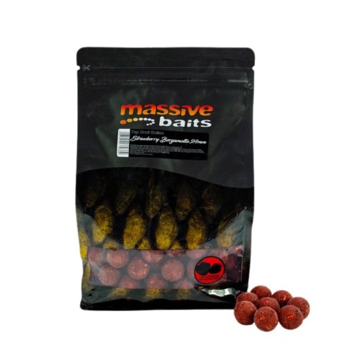 Przejdź do produktu MASSIVE BAITS kulki zanętowe Strawberry Bergamotta 24mm, 1kg