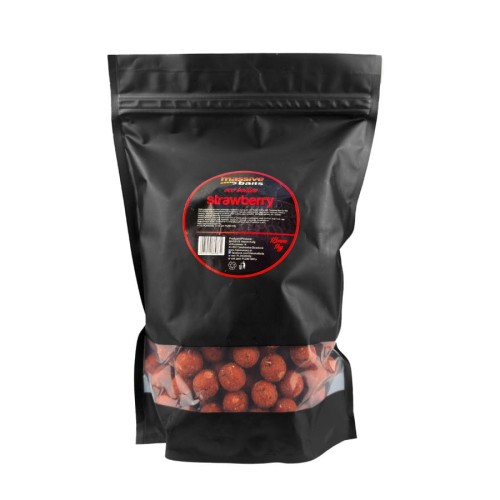Przejdź do produktu MASSIVE BAITS kulki zanętowe Strawberry 18mm, 1kg