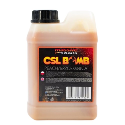 Przejdź do produktu MASSIVE BAITS liquid CSL Boomb Peach, 1000 ml