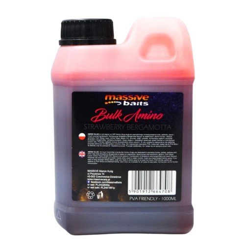 Przejdź do produktu MASSIVE BAITS liquid Bulk Amino Strawberry Bergamotta, 1000 ml