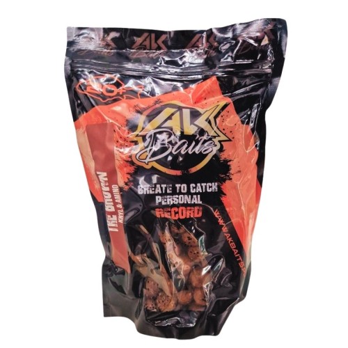 Przejdź do produktu AK BAITS kulki przynętowe THE BROWN KRYL&AMINO 24 mm, 1 kg