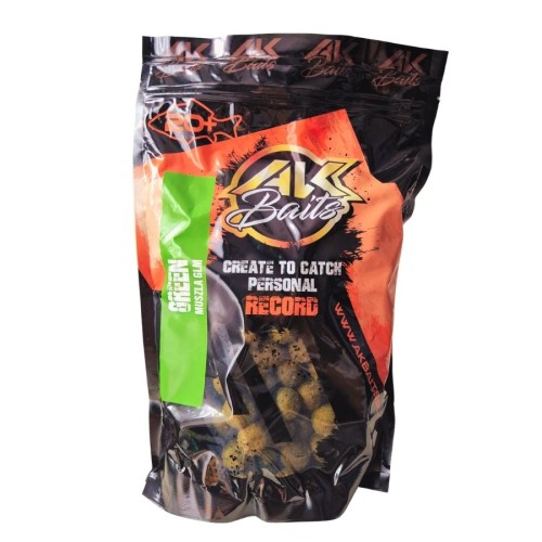 Przejdź do produktu AK BAITS kulki zanętowe GREEN MUSZLA&GLM 20 mm, 1 kg