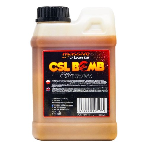 Przejdź do produktu MASSIVE BAITS liquid CSL Boomb Crayfish, 1000 ml