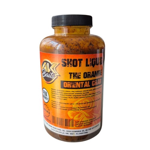 Przejdź do produktu AK BAITS Shot Liquid Oriental Crab, 500 ml