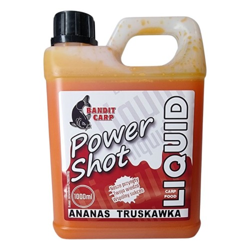 Przejdź do produktu BANDIT CARP Power Shot liquid Ananas Truskawka, 1000 ml