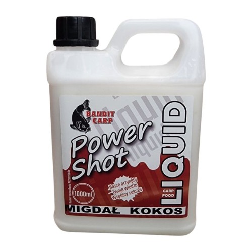 Przejdź do produktu BANDIT CARP Power Shot liquid Migdał Kokos, 1000 ml