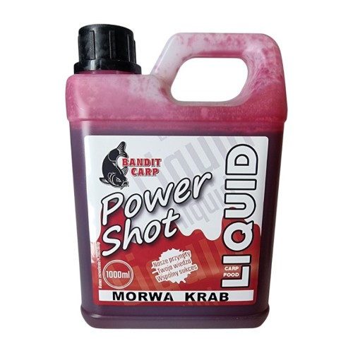 Przejdź do produktu BANDIT CARP Power Shot liquid Morwa Krab, 1000 ml